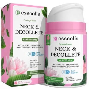 Neck Firming Cream with Retinol, Collagen & Hyaluronic Acid Tightens & Lifts New